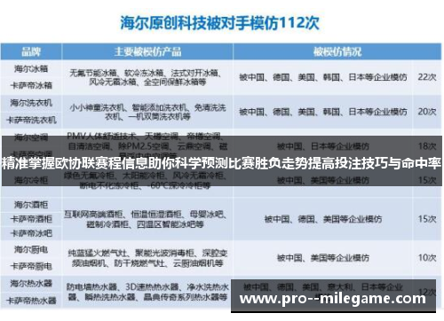 精准掌握欧协联赛程信息助你科学预测比赛胜负走势提高投注技巧与命中率